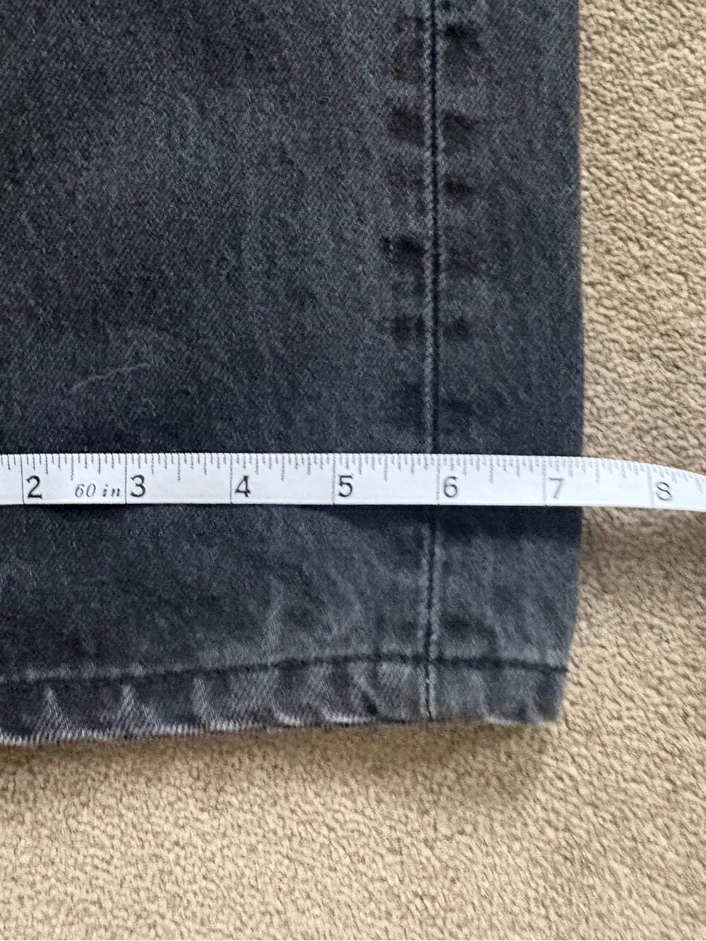 Levi’s 501 Original Straight Jeans Black Wash Button Fly Vintage Fade - Picture 11 of 12